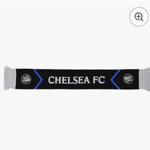 Chelsea FC Soccer Football Scarf Licensed Blue Black with fringe